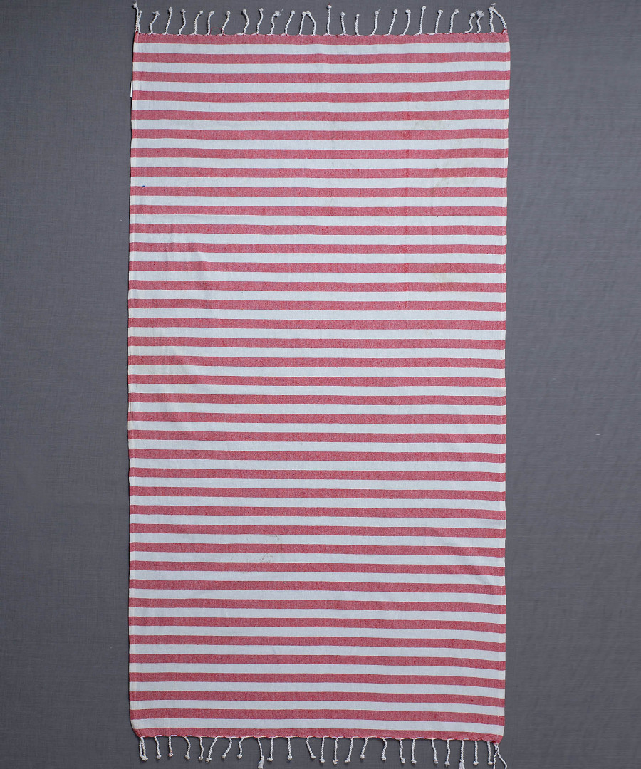 SF1750-REDb Pestemal sf1750 (90cm x 180cm) κόκκινο SilkFashion - Image 1