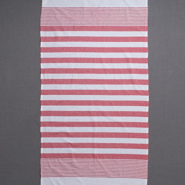 Pestemal sf1753 (90cm x 180cm) κόκκινο SilkFashion