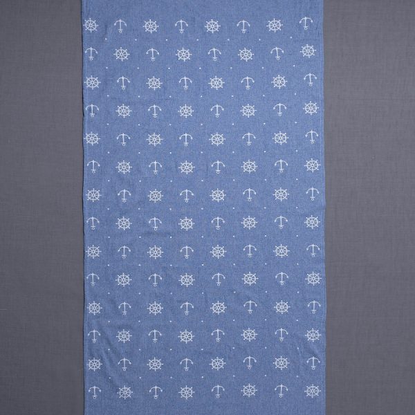 Pestemal sf1755 (90cm x 180cm) μπλέ SilkFashion