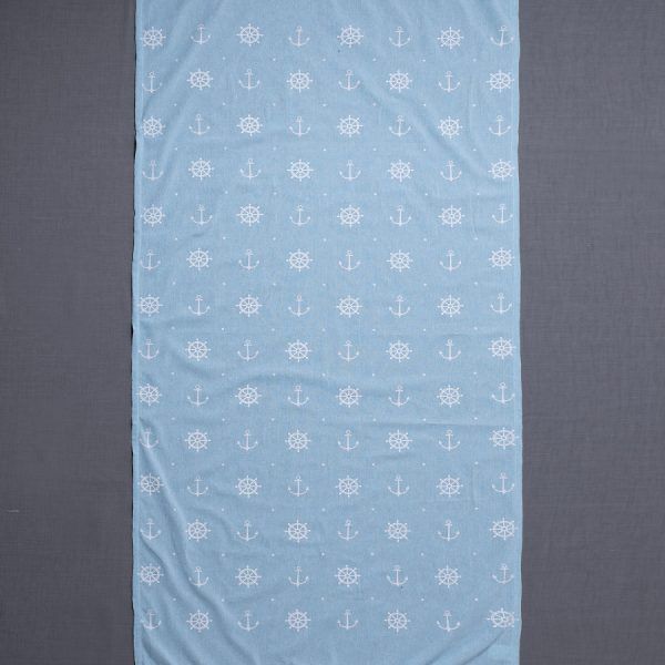 Pestemal sf1755 (90cm x 180cm) σιέλ SilkFashion