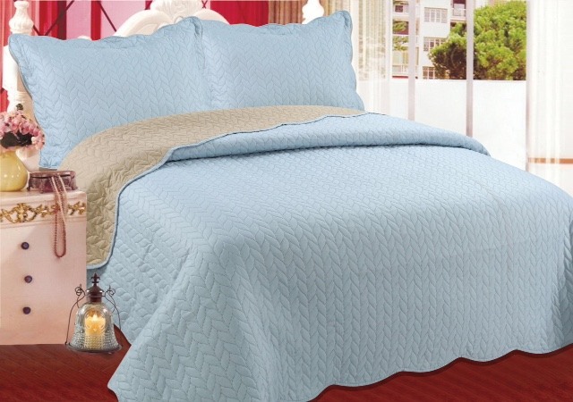 SKYb ΚΟΥΒΕΡΛΙ σετ (220cm x 240cm + 2 x 50cm x 70cm) φύλλο sky SilkFashion - Image 1