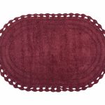ΠΑΤΑΚΙ OVAL (60CM X 100CM) BURGUNDY SilkFashion