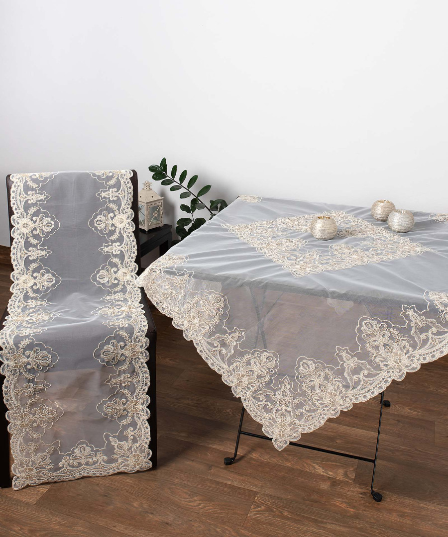 Untitled-1463 Τραπεζοκαρέ (140cm X 140cm) YL169-14B1 SilkFashion - Image 1