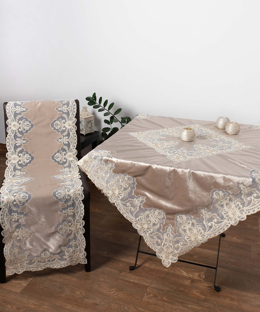 Untitled-1464 τραβέρσα (40cm X 110cm) YL169-14B μπεζ SilkFashion - Image 1