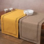 τραβέρσα (40cm x 120cm) bg18 κίτρινο/άμμου SilkFashion