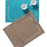 σουπλά bg18 (35cm x 45cm) τυρκουάζ/άμμου SilkFashion