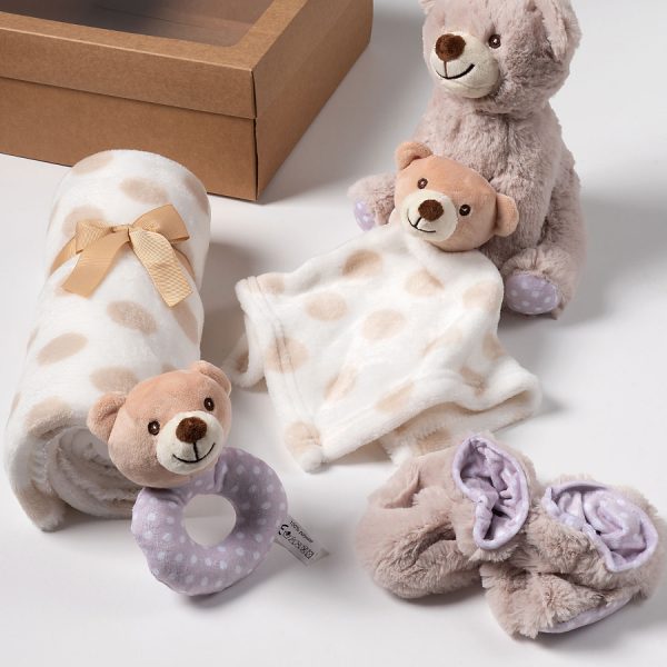 Σετ 5 τεμαχίων παιδικό B90131G μπέζ SilkFashion