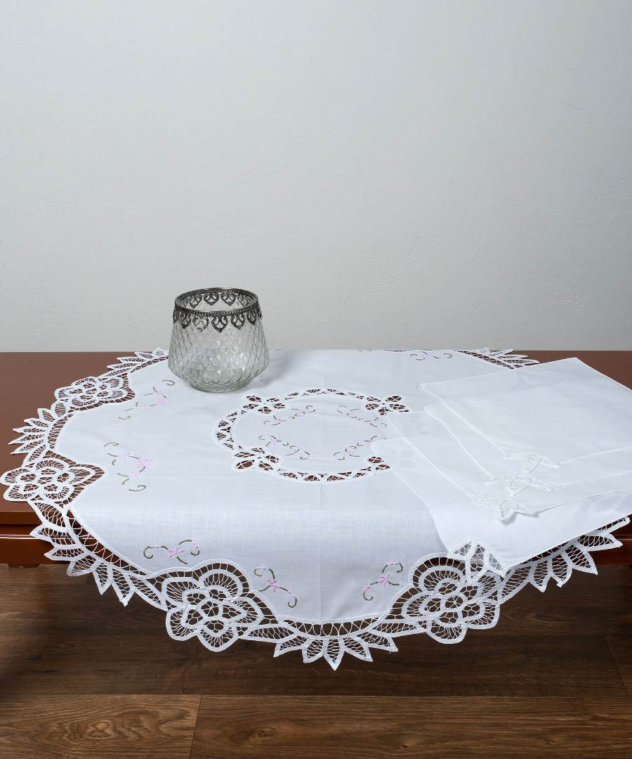 Untitled-1670 Ροτόντα (90cm ) NX419 λευκό SilkFashion - Image 1