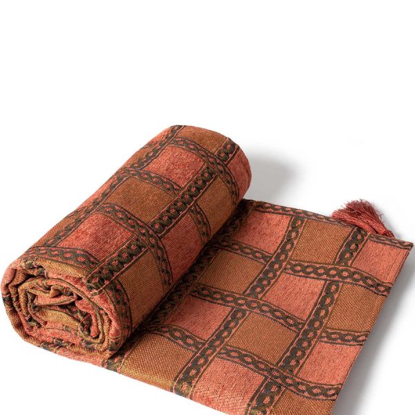 ΡΙΧΤΑΡΙΑ 501 (150cm x 150cm) κεραμιδί SilkFashion