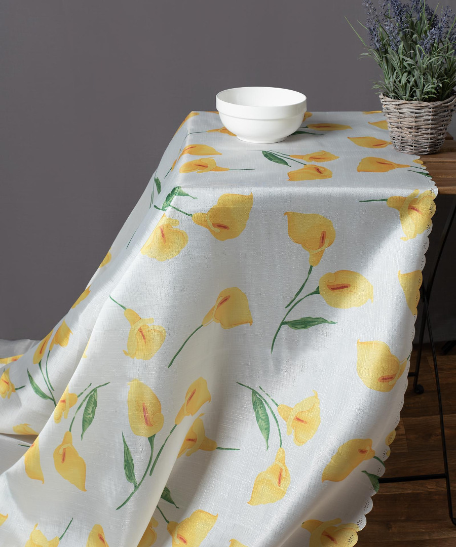 Untitled-1732-1 Αλέκιαστο τραπεζομάντηλο 5611 (170cm x 220cm) λευκό SilkFashion - Image 1