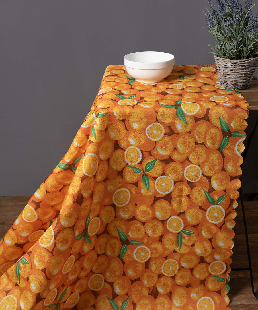 Untitled-1734 Αλέκιαστο τραπεζομάντηλο 418 (170cm x 220cm) πορτοκαλί SilkFashion - Image 1