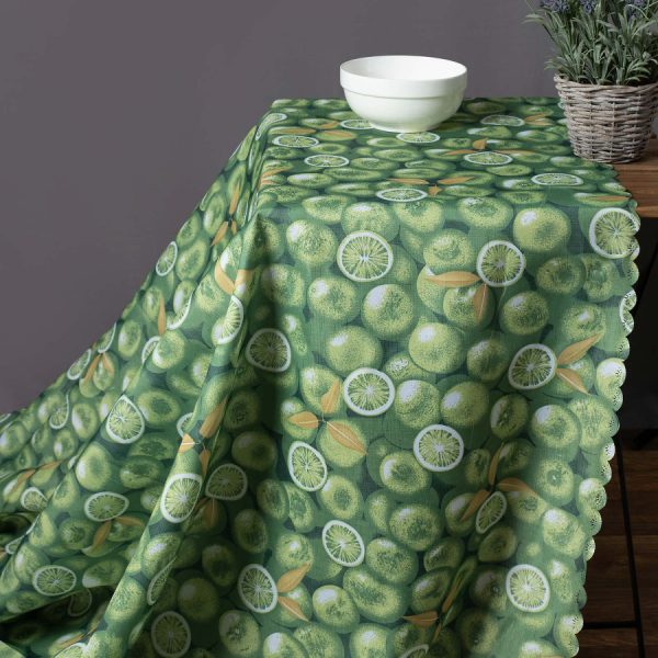 Αλέκιαστο τραπεζομάντηλο 418 (170cm x 220cm) πράσινο SilkFashion