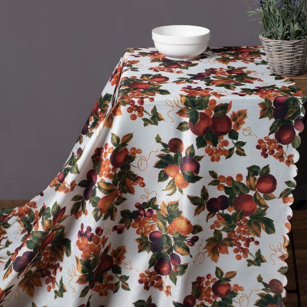 Αλέκιαστο τραπεζομάντηλο 422 (170cm x 170cm) ecru SilkFashion