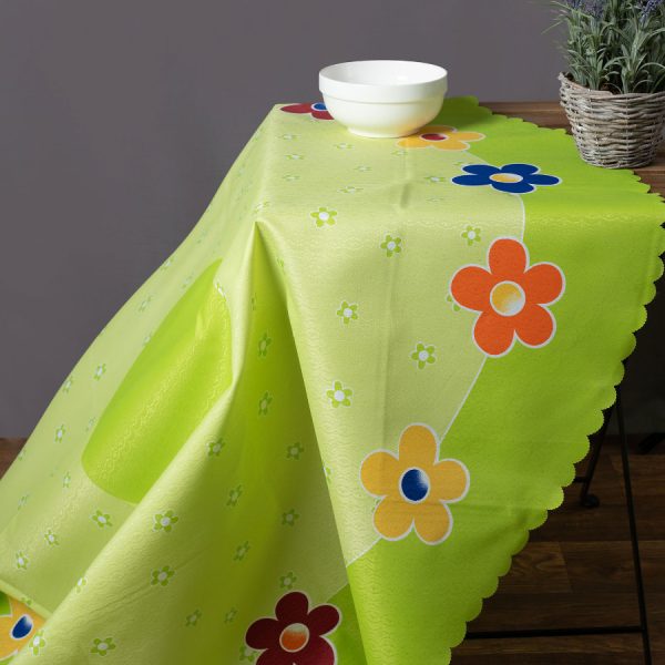 τραπεζομάντηλα 177 ( 150cm ροτόντα) πράσινο SilkFashion