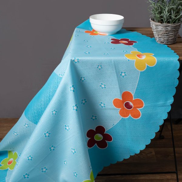 τραπεζομάντηλα 177 ( 140cm x 180cm) σιέλ SilkFashion