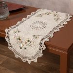 Τραβέρσα ροκοκό και πλεκτό (40cm x 90cm) 3509 oval SilkFashion