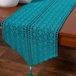 Πλεκτή τραβέρσα c210 (32cm x 160cm) seagreen SilkFashion