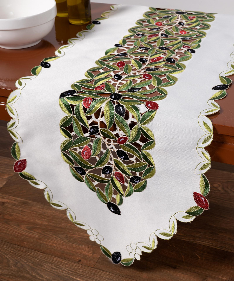 Untitled-2008 Σατέν τραβέρσα ελιά nw342 (40cm x 175cm) κόκκινη SilkFashion - Image 1