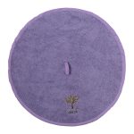 Στρογγυλή πετσέτα με κρεμαστράκι (48cm) λιλά ΚΡΗΤΗ SilkFashion