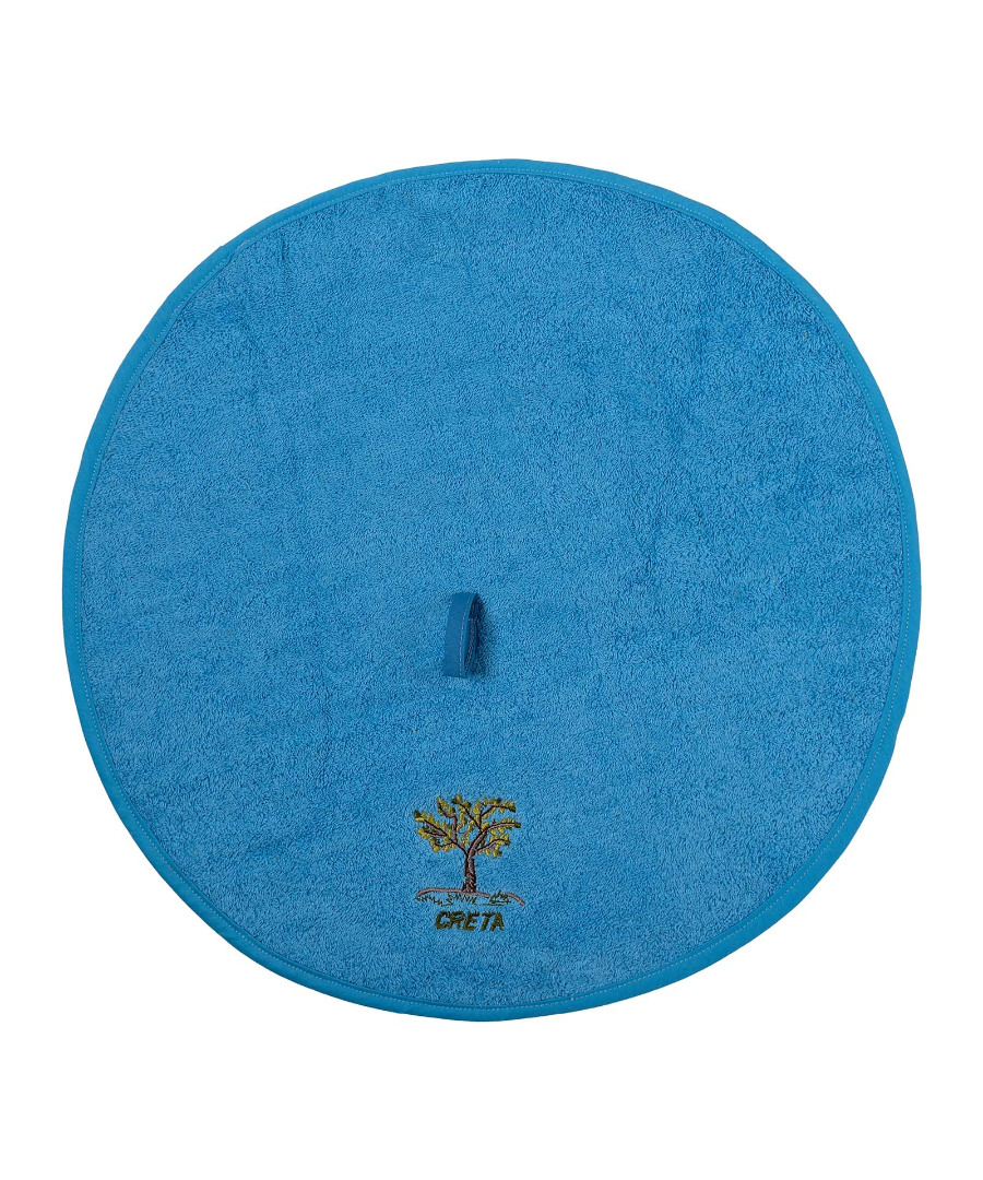 Untitled-2236 Στρογγυλή πετσέτα με κρεμαστράκι (48cm) μπλέ ΚΡΗΤΗ SilkFashion - Image 1