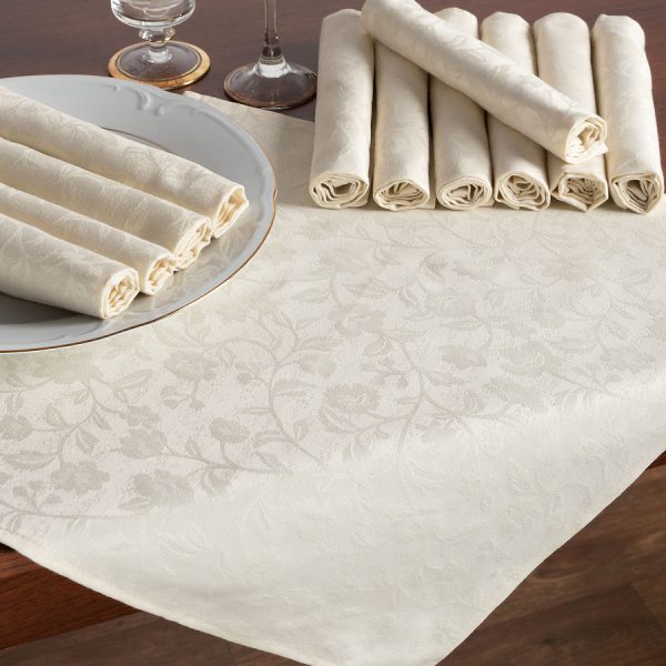 Πετσέτες φαγητού 1010 (45cm X 45cm) μπέζ SilkFashion