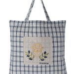 Τσάντα με κέντημα 1312 (45cm x 45cm) μπλέ RHODES SilkFashion