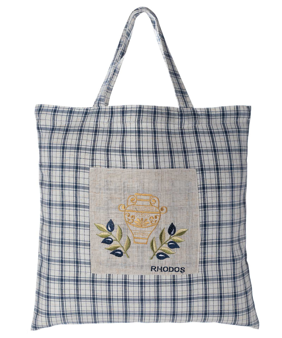 Untitled-2386 Τσάντα με κέντημα 1312 (45cm x 45cm) μπλέ RHODES SilkFashion - Image 1