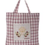 Τσάντα με κέντημα 1312 (45cm x 45cm) κόκκινη RHODES SilkFashion