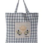 Τσάντα με κέντημα 1312 (45cm x 45cm) μπλέ CORFU SilkFashion