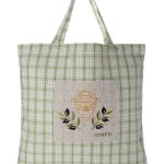 Τσάντα με κέντημα 1312 (45cm x 45cm) πράσινη CORFU SilkFashion