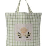 Τσάντα με κέντημα 1312 (45cm x 45cm) πράσινη CRETA SilkFashion