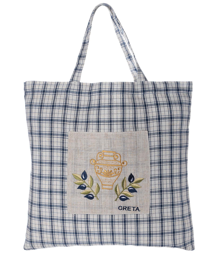 Untitled-2396 Τσάντα με κέντημα 1312 (45cm x 45cm) μπλέ CRETA SilkFashion - Image 1