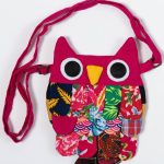 Πορτοφολάκι κουκουβάγια (18cm x 16cm) φούξια SilkFashion