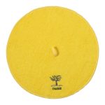 Στρογγυλή πετσέτα με κρεμαστράκι (48cm) κίτρινο Θάσος SilkFashion