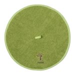 Στρογγυλή πετσέτα με κρεμαστράκι (48cm) πράσινο Θάσος SilkFashion