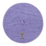 Στρογγυλή πετσέτα με κρεμαστράκι (48cm) λιλά Θάσος SilkFashion
