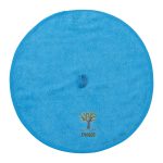Στρογγυλή πετσέτα με κρεμαστράκι (48cm) μπλέ Θάσος SilkFashion