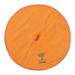 Στρογγυλή πετσέτα με κρεμαστράκι (48cm) πορτοκαλί Θάσος SilkFashion