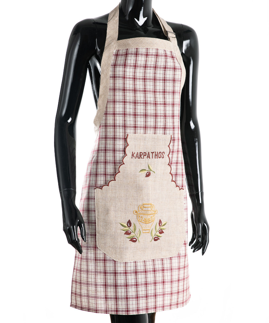 Untitled-2491 Ολόσωμη ποδιά 1312 (80cm x 55cm) κόκκινη KARPATHOS SilkFashion - Image 1