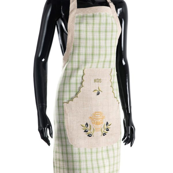 Ολόσωμη ποδιά 1312 (80cm x 55cm) πράσινο KOS SilkFashion