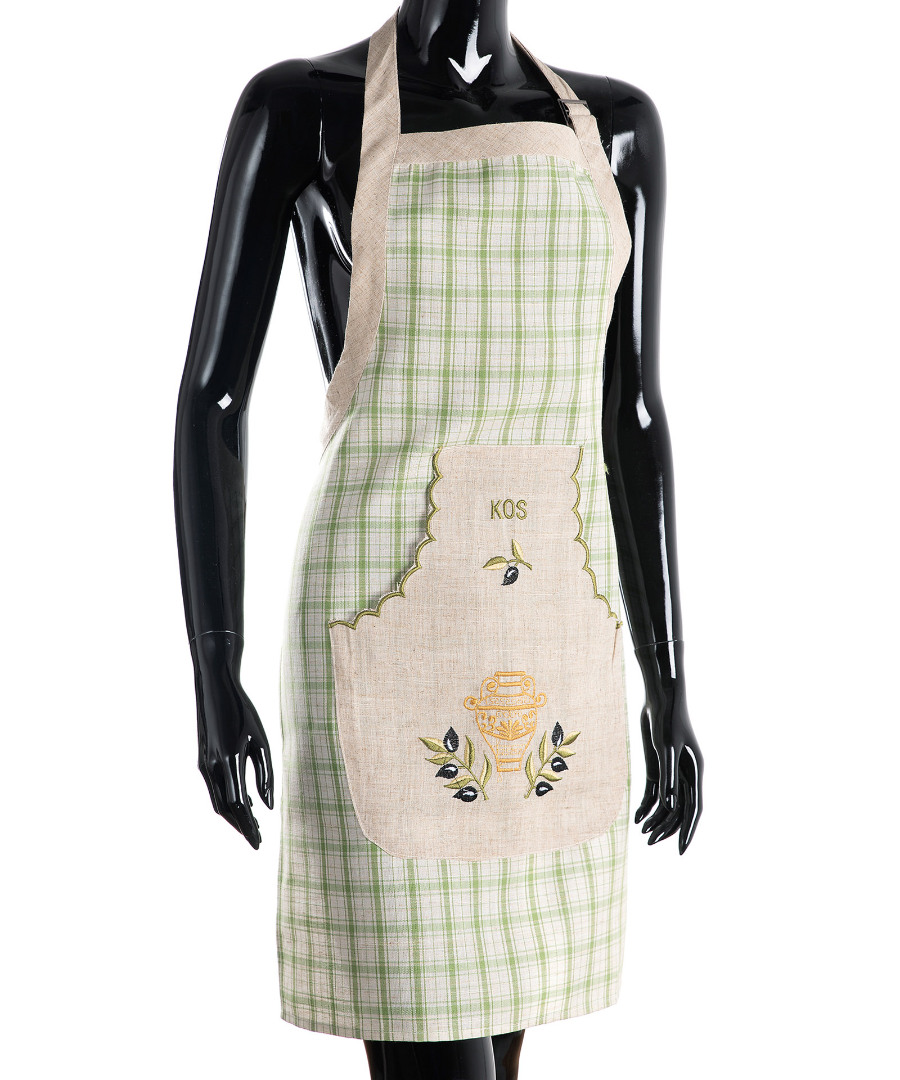 Untitled-2494 Ολόσωμη ποδιά 1312 (80cm x 55cm) πράσινο KOS SilkFashion - Image 1