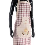 Ολόσωμη ποδιά 1312 (80cm x 55cm) κόκκινη KOS SilkFashion