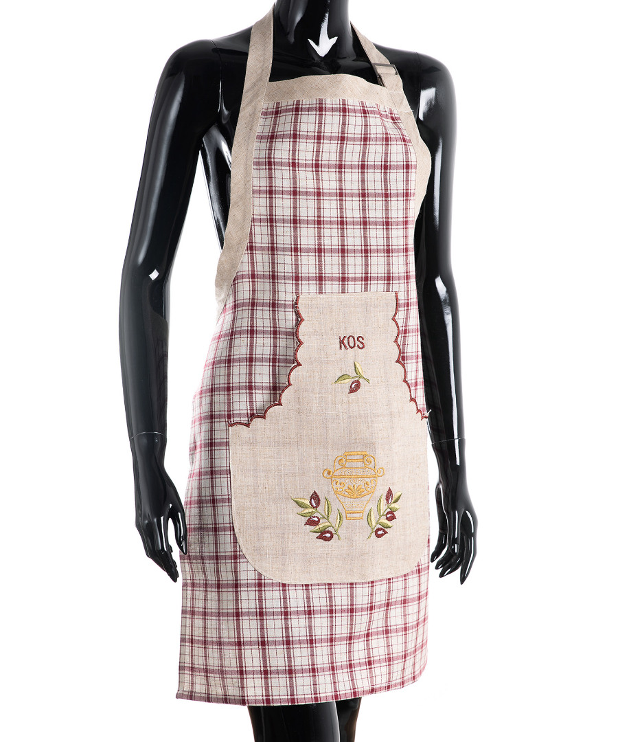 Untitled-2496 Ολόσωμη ποδιά 1312 (80cm x 55cm) κόκκινη KOS SilkFashion - Image 1