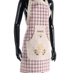 Ολόσωμη ποδιά 1312 (80cm x 55cm) κόκκινη RHODOS SilkFashion