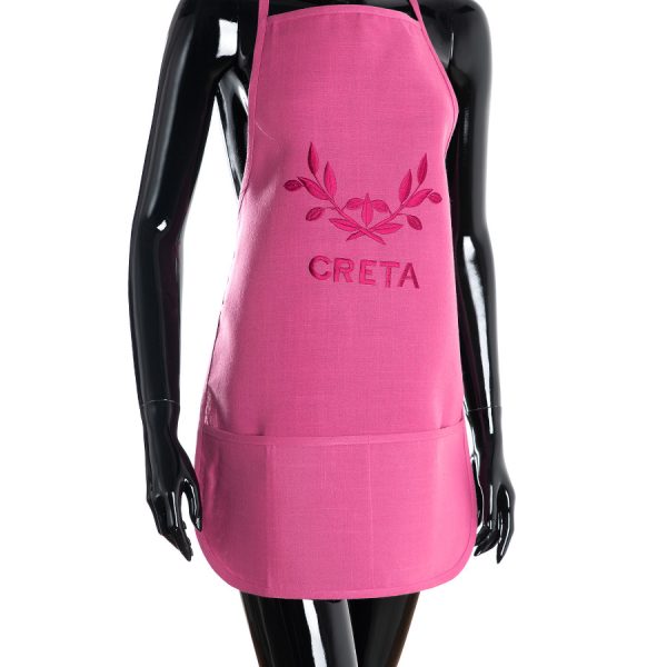 Ολόσωμη ποδιά BG23a (50cm x 70cm) φούξια CRETA SilkFashion