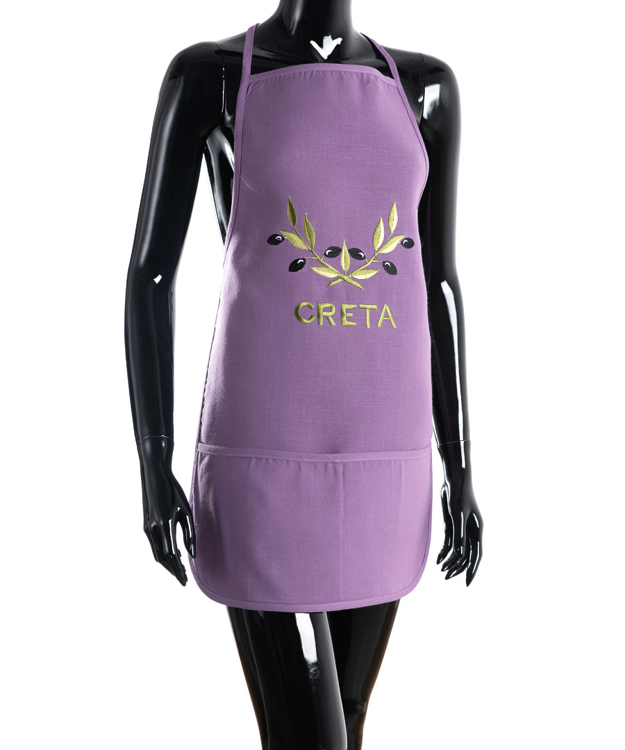 Untitled-2510 Ολόσωμη ποδιά BG23a (50cm x 70cm) μώβ χρωματιστή ελιά CRETA SilkFashion - Image 1