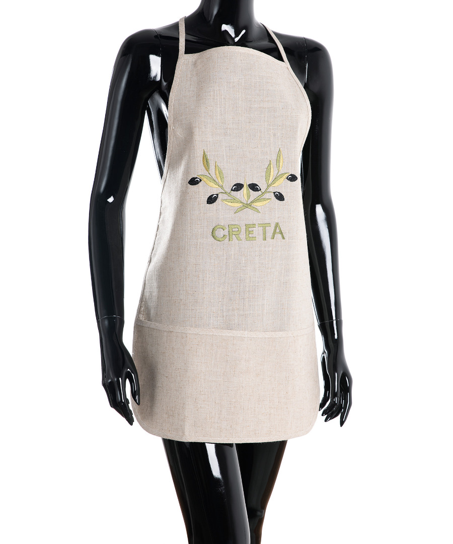 Untitled-2511 Ολόσωμη ποδιά BG23a (50cm x 70cm) άμμου χρωματιστή ελιά CRETA SilkFashion - Image 1