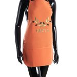 Ολόσωμη ποδιά BG23a (50cm x 70cm) πορτοκαλί χρωματιστή ελιά CRETA SilkFashion