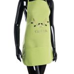 Ολόσωμη ποδιά BG23a (50cm x 70cm) πράσινη χρωματιστή ελιά CRETA SilkFashion