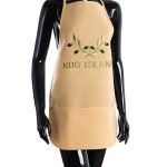 Ολόσωμη ποδιά BG23a (50cm x 70cm) κίτρινη χρωματιστή ελιά KOS SilkFashion